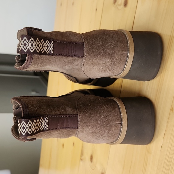 UGG Women's Cityfunc Zip Boots Platform size 8.5 Hickory - Picture 6 of 15